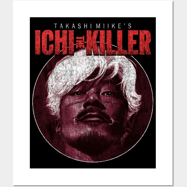 Ichi The Killer - DISTRESSED Wall Art by StayTruePonyboy